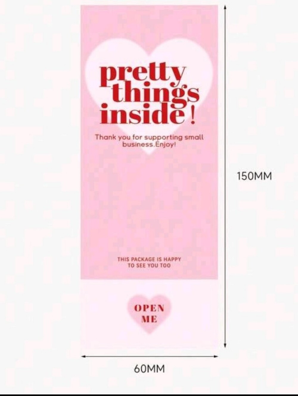 Pretty Things Inside Package Label. 50 Labels Included - Picture 5 of 5